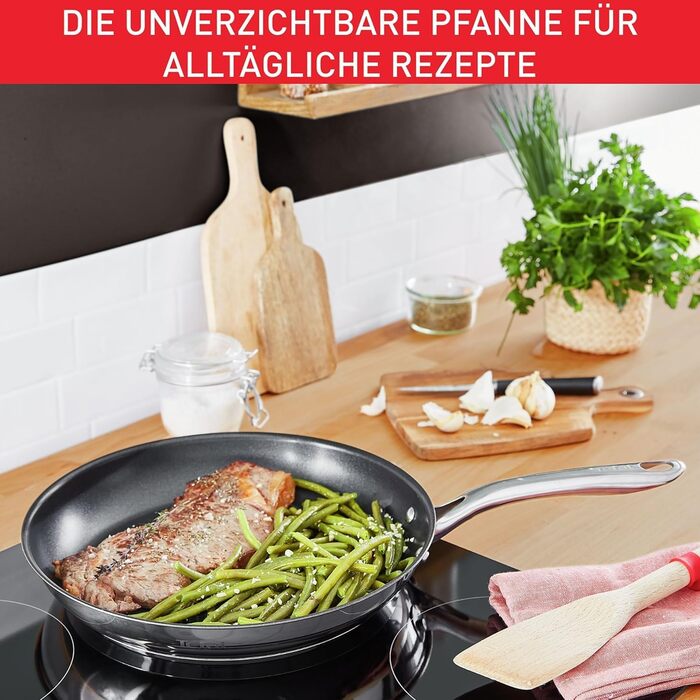 Сковорода Tefal Infinite Induction 24 см з антипригарним покриттям та індикатором температури