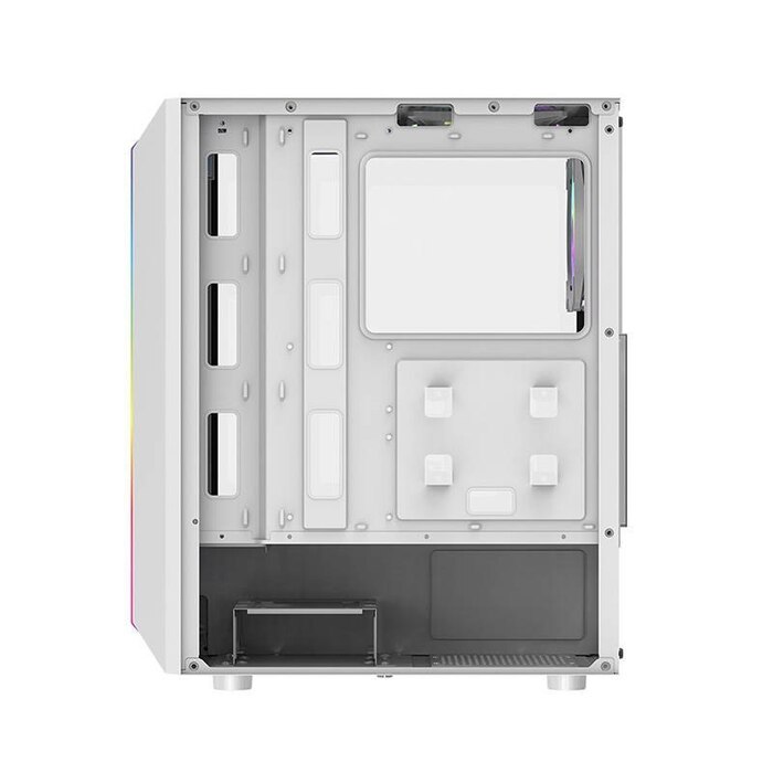 Корпус для комп'ютера darkFlash DK151 LED білий, Midi Tower, 3 RGB вентилятори