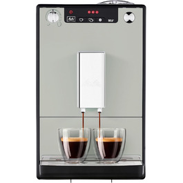 Melitta Solo - Fully Automatic Coffee Machine - 2-Cup Function - Adjustable Coffee Dispenser - Conical Burr Grinder - 3-Level Adjustable Coffee Strength - Limited Edition - Sandy Grey (E950-777) Sandy Grey Single