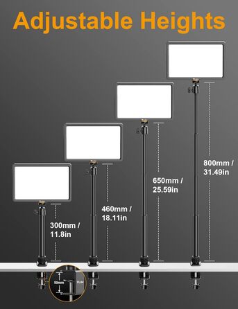 ULANZI K20 Key Light: LED панель для відеозйомки з дистанційним керуванням, 600 люмен, 10W, 2500K-9000K, для YouTube/Live Streaming