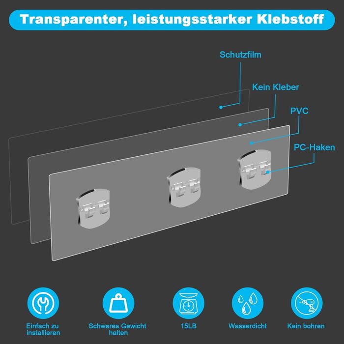 Підставка для душу з нержавіючої сталі без свердління (2 шт.): полиця для шампуню, мила, гелю для душу, органайзер для ванної кімнати, кухні, срібна