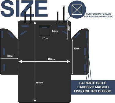 Захист для багажника автомобіля Lupex - універсальний, водовідштовхуючий, матеріал Oxford 600D, чорний, для хетчбеків, позашляховиків та SUV