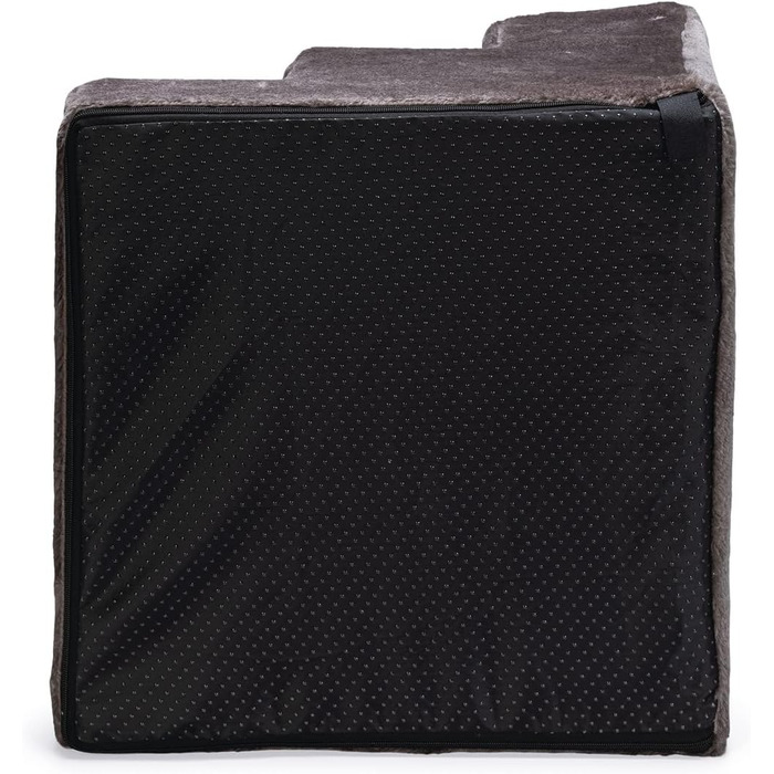 Сходинки для собак Karlie Easy Step – м'яка драбинка для собак, плюш/дерево, темно-сірий, 40x39x30 см