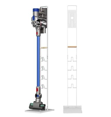 Підставка для пилососа Conecto, універсальна сумісність з Dyson Gen5, V15, V12, V11, V10, V8, V7, V6, для підлоги, аксесуари (береза, білий)