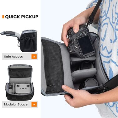 Сумка для камери Tarion для DSLR/SLR камер Canon, Nikon, Sony з захистом від дощу