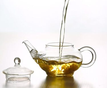 Скляний чайник Teekanne з фільтром для заварювання чаю, термостійке боросилікатне скло, 250 мл, прозорий