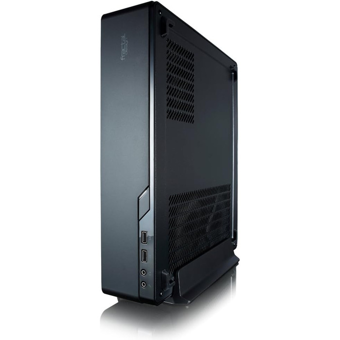 Комп'ютерний корпус Fractal Design Node 804 - компактний, з високою продувністю, модульна внутрішня структура, 3 вентилятори Fractal Design Silent R2 120mm, підтримка водяного охолодження, USB 3.0, бокова панель з вікном (804, Чорний)