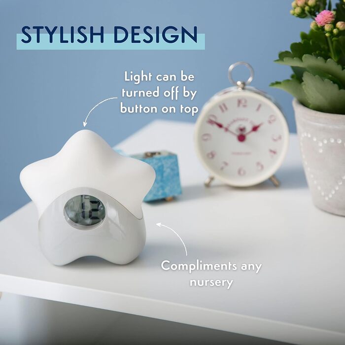 Purflo Starlight Color-Changing Baby Room Thermometer, USB Rechargeable, Digital Temperature Monitor for Indoor and Children's Rooms, one of your baby essentials.