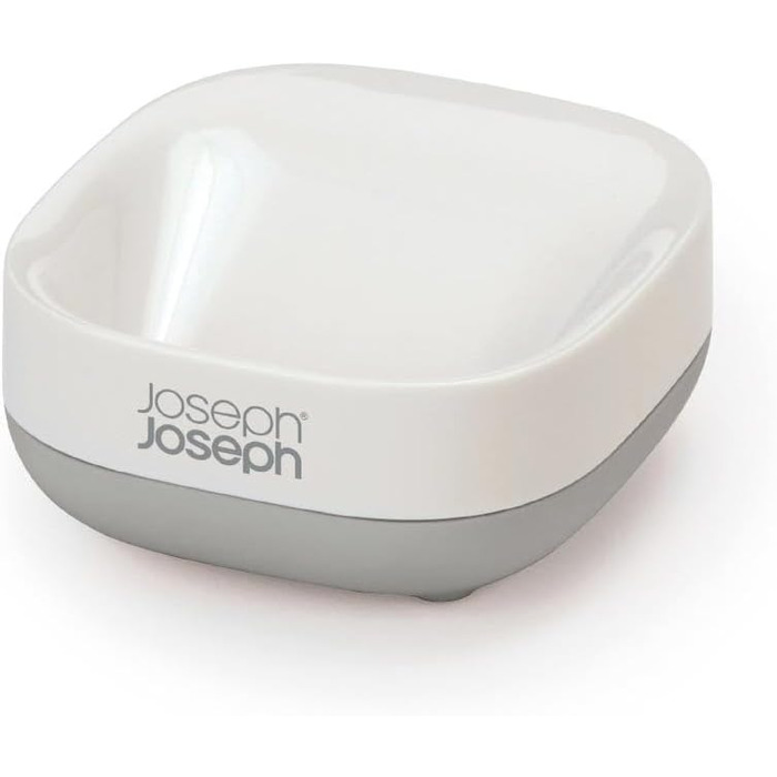 Мильниця Joseph Joseph Bathroom Slim – компактна з антиковзною основою, білий/сірий колір