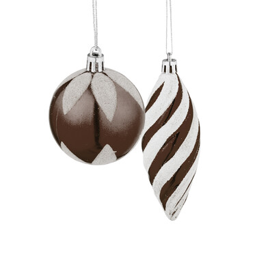 Relaxdays Set of 72 Christmas Baubles