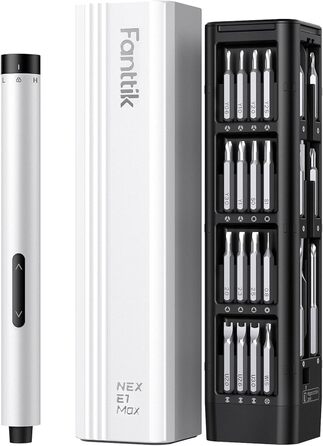 Акумуляторний шуруповерт Fanttik E1 MAX, 50 в 1, прецизійний набір з магнітом, 2 швидкості, для ремонту iPhone, ноутбуків, окулярів