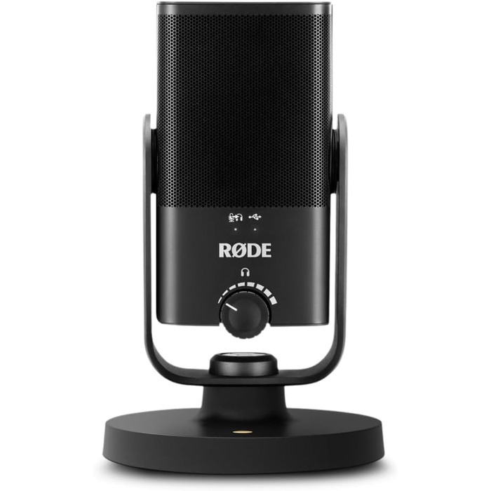 Мікрофон RØDE NT-USB Mini: USB-мікрофон для подкастів, стрімінгу, геймінгу та запису музики (чорний)
