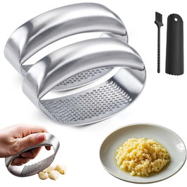 Преміум-прес для часнику з нержавіючої сталі, 2025, зручний, легко миється, для часнику та імбиру