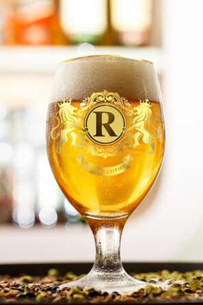 Пивний келих CROWNLY CRYSTAL® з гравіюванням для чоловіків (S) - оригінальний подарунок татові, дідусю, другу на день народження