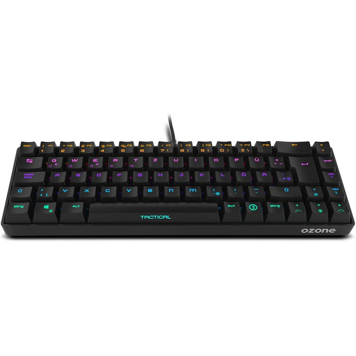 Ozone Gaming Gear Double TAP: Клавіатура та миша для геймінгу, напівмеханічна з RGB, сенсор Avago, 4000 DPI, USB