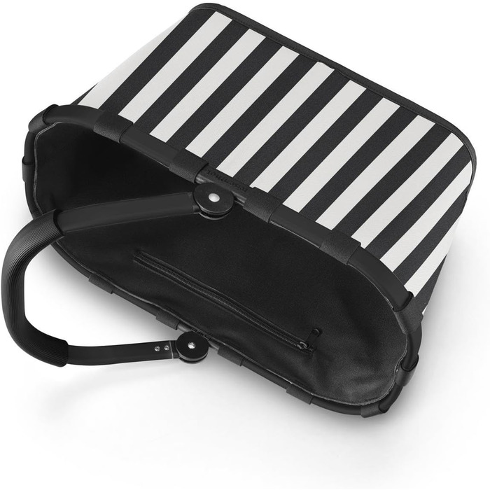 Сумка-шопер Reisenthel Carry Bag – чорний (Summerstripes Black) з великим об'ємом та зручною внутрішньою кишенею