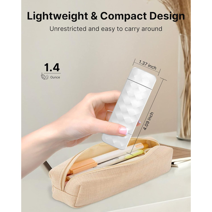 LED лампа для читання Mexllex на прищіпці, перезарядна, 3 кольори, 5 рівнів яскравості, нічник для дітей, білий