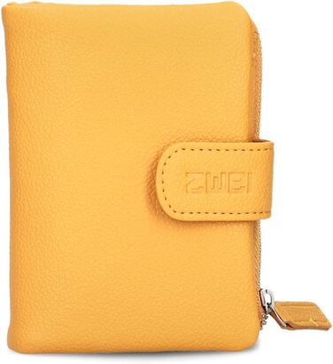 Two small ladies' wallets, M.Wallet MW5 wallet made of soft faux leather, wallet with snap button & zippered coin pocket, 6 card slots, 4 slip pockets, 1 bill compartment