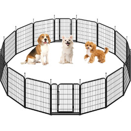 Вольєр для собак Yaheetech 8-секційний, 80 см, для квартири та саду, збірка без інструментів