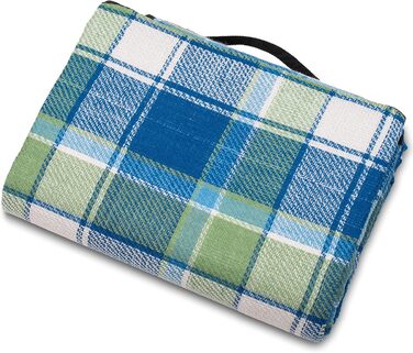 Плед для пікніка TRESKO XXL 195x150 см, акрил, водовідштовхувальний, для кемпінгу та відпочинку на природі, з ручкою, теплоізоляційний, блакитно-зелений