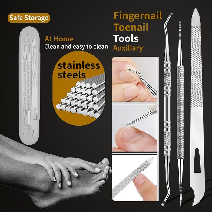 Ножиці для обрізання нігтів для літніх людей Zehennagelknipser: для товстих нігтів, вигнуте та пряме лезо, кутові та прямі ножиці, міцні для врослих нігтів