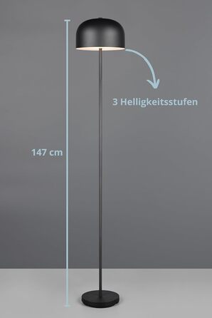 LED настільна лампа Julien, акумуляторна, USB-C, чорна матова, Ø 12 см, 1,5W, сенсорне керування, IP20