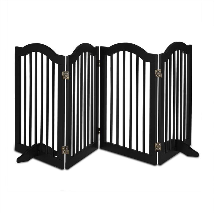 Захисне ворота Relaxdays, розкладне, 70 x 205,5 см, 2 ніжки, для собак та котів, чорний