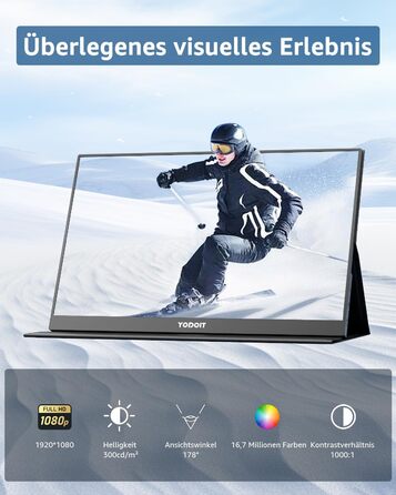 Портативний монітор Yodoit 17.3