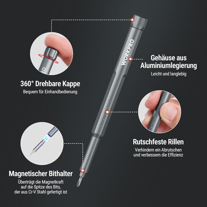 Набір викруток WORKPRO 60 в 1 для дрібної механіки, преміум-якість, з бітами Cr-V, для точного ремонту