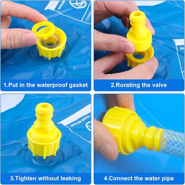 Водяна іграшка для дітей, килимок-спринклер 170см для активного відпочинку на вулиці, у саду, для собак та дітей від 2 років. Літній спринклер-килимок для ігор.