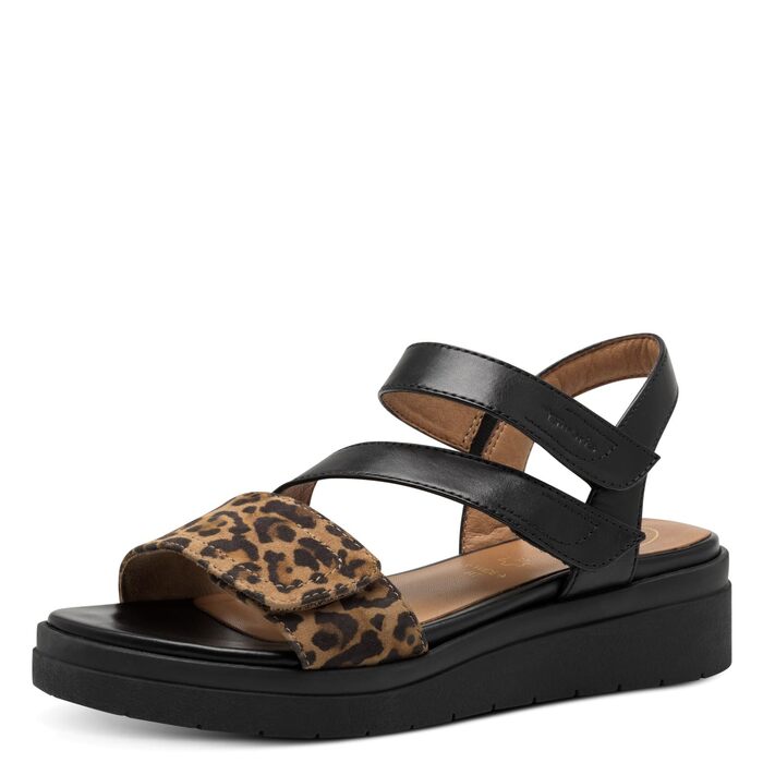 Босоніжки жіночі Tamaris 8-88705-44 Wide Fit, 37 EU, чорні Leo - широка колодка