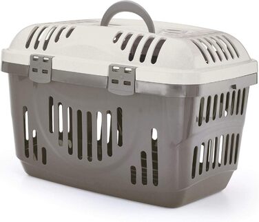 Транспортний бокс для котів Transportbox Katze Open Top - блакитний, 49 x 34 x 32 см