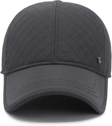 Кепка YAMEE з відкидним навушником, зимова шапка-кепка для чоловіків та жінок, тепла кепка з м'якою підкладкою, універсальний розмір (2080/Сірий)