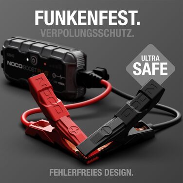 Портативний пусковий пристрій NOCO Boost GB40: Powerbank 1000A для автомобілів (бензин до 6.0L, дизель до 3.0L)