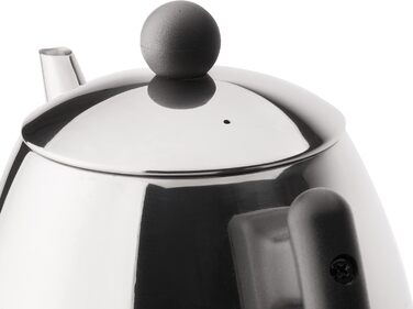 Bredemeijer Classic double-walled stainless steel teapot, 1.2 Liter, black handle