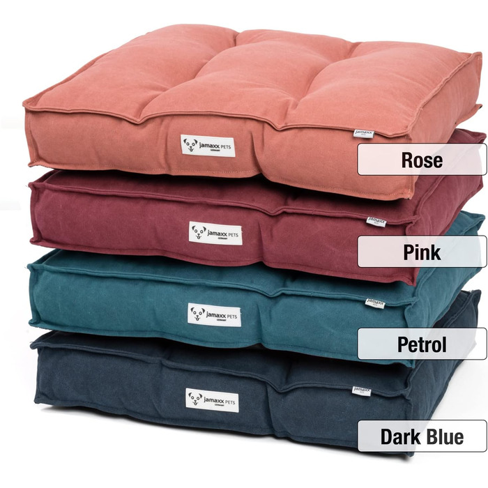 JAMAXX Крісло-лежанка для собак з м'якою наповнювачем, знімний чохол, лежанка для собак, килимок на підлогу, petrol, PDB1086 (M), 65x55 см