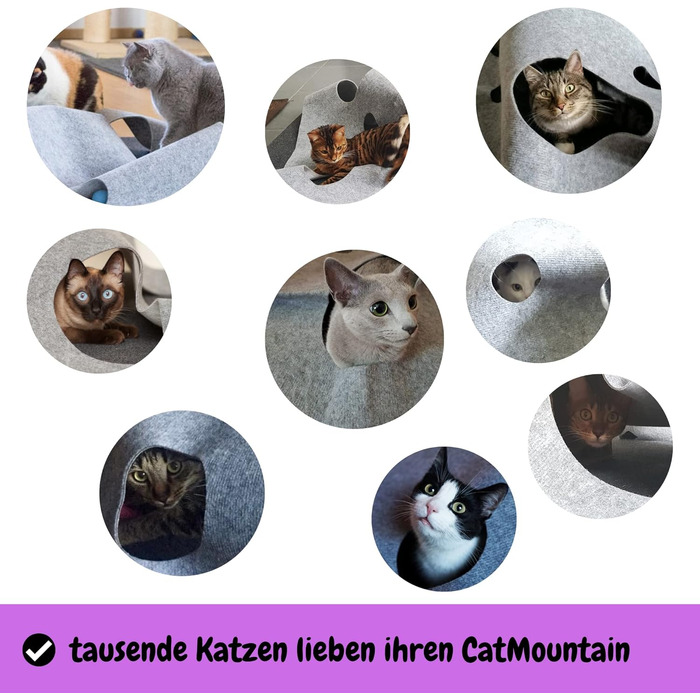 CatMountain® Cat Carpet, Cat Tunnel, Cat Toy, Interactive Cat Toy, Kitten Toy for Your Cat.