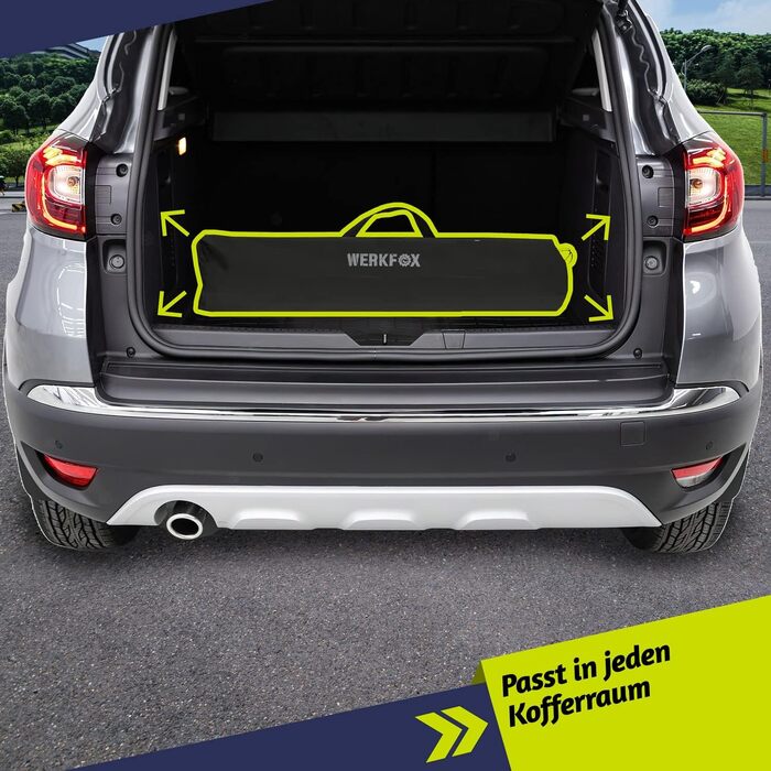 Складаний туристичний стіл Werkfox: регульована висота, 90x51 см, до 30 кг, з сумкою