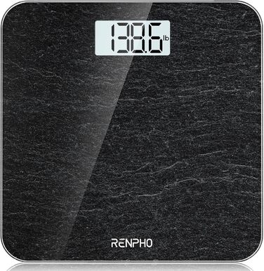 Кухонні ваги RENPHO: цифрова вага з LCD-дисплеєм, функція тарування, для випічки та приготування їжі, точність 1г, максимальне навантаження 5кг, білий мармур