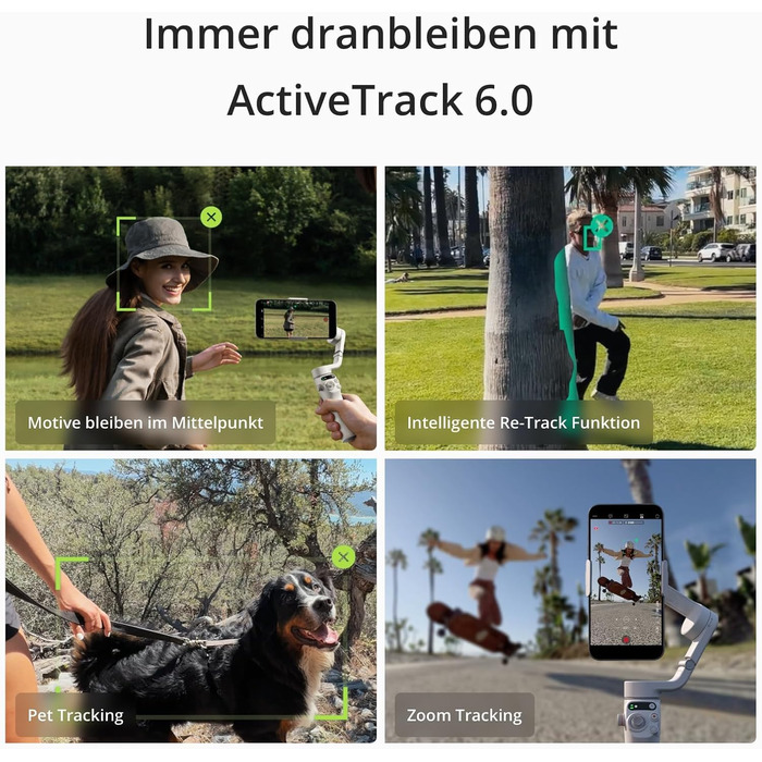 Стабілізатор DJI Osmo Mobile 6 для iPhone/Android, 3-осьовий, з розсувним штативом, трекінг об'єкта, портативний, для зйомки відео, YouTube, TikTok (Сірий, з мікрофоном DJI Mic Mini)