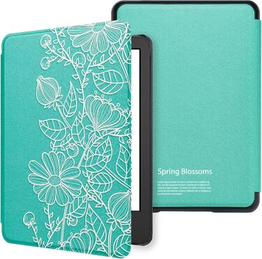 Чохол для Kindle 6' (11-го покоління) 2024/2022 (C2V2L3) з авто-вимиканням, PU шкіра, захисний чохол Löwenzahn (Мандала)