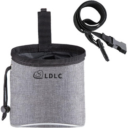 Сумка для ласощів Nuoshen для собак та цуценят, сірого кольору. Ідеальна для тренувань, прогулянок та подорожей.