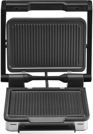 WMF Profi Plus Perfection Contact Grill - Electric Grill with 6 Programs, Sensor Technology, Non-Stick Coated Plates, Panini Grill, Matte Stainless Steel