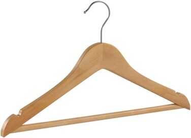 SONGMICS Children's Clothes Hangers, 20 Pack, Wood, Natural, 35 cm, 18