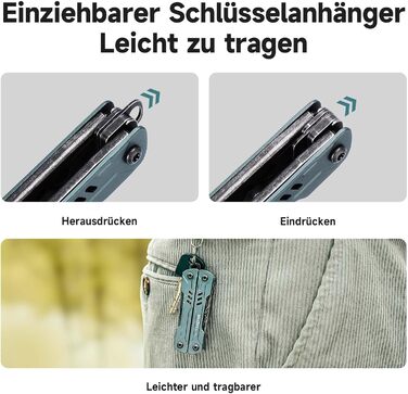 Мультитул NexTool Mini Sailor S11 Pro (12-в-1), сталь, для кемпінгу, туризму, DIY, EDC, подарунок для чоловіків