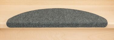 Ступінчасті килимки Kettelservice-Metzker Ramon MW напівкруглі, сірі, 65x21x3,5 см, набір 14 шт.