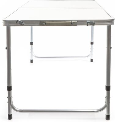 Зручний складаний туристичний стіл з регулюванням висоти 54/61/70 см. Алюмінієвий каркас, стільниця з МДФ, портативний, багатофункціональний, буфетний, для кемпінгу, саду та відпочинку (120x60x70 см)