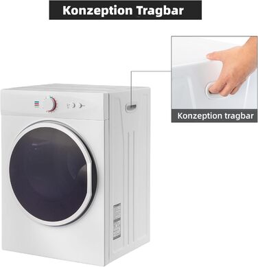 Міні сушарка для білизни LEADZM, 2.5 кг, 33 л, 3 режими сушіння, 900 Вт