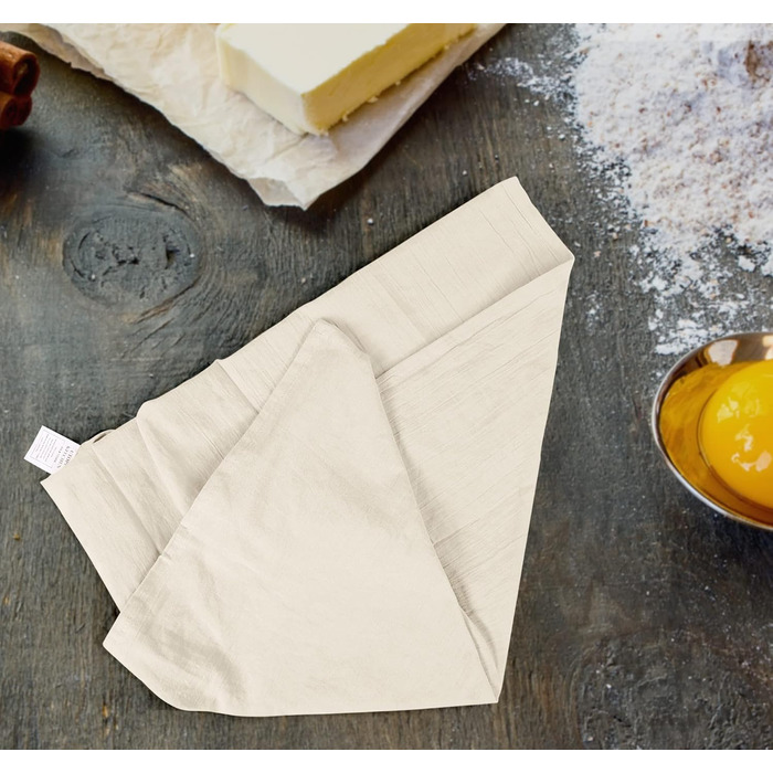 Utopia Kitchen 24-Pack 100% Cotton Dish Towels, Flour Sack Fabric, for Cleaning & Drying – Highly Absorbent Kitchen Dish Towels, Natural, 71.1 x 71.1 cm