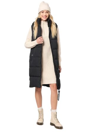 Жіноча степна жилетка Navahoo з капюшоном, без рукавів, чорна. Outdoor жилетка з капюшоном, утеплена, B942 L